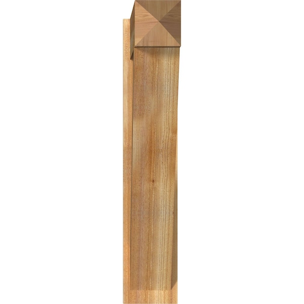 Traditional Arts & Crafts Rough Sawn Outlooker, Western Red Cedar, 8W X 36D X 42H